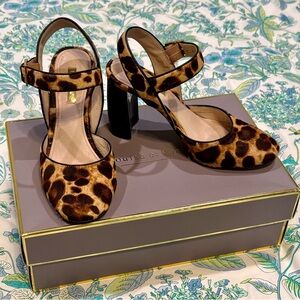 Leopard Print Block Heels